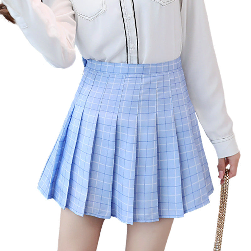 Plaid Pleated Skirt Skirt Jk Uniform Skirt Women's College Style