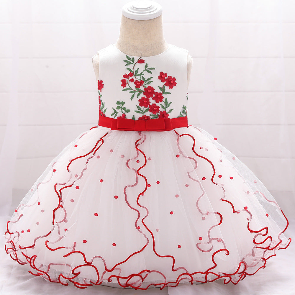 Robe de princesse à nœud papillon pour enfants