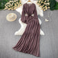 French Style Women's Temperament Twinset Design Sense Lace-up Waist-controlled Fashionable Long Sleeve