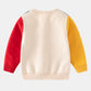 European And American Style Children's Clothing Boys' Contrast Color Sleeve Woolen Top