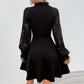 Design Lace Long Sleeve Dress Tether