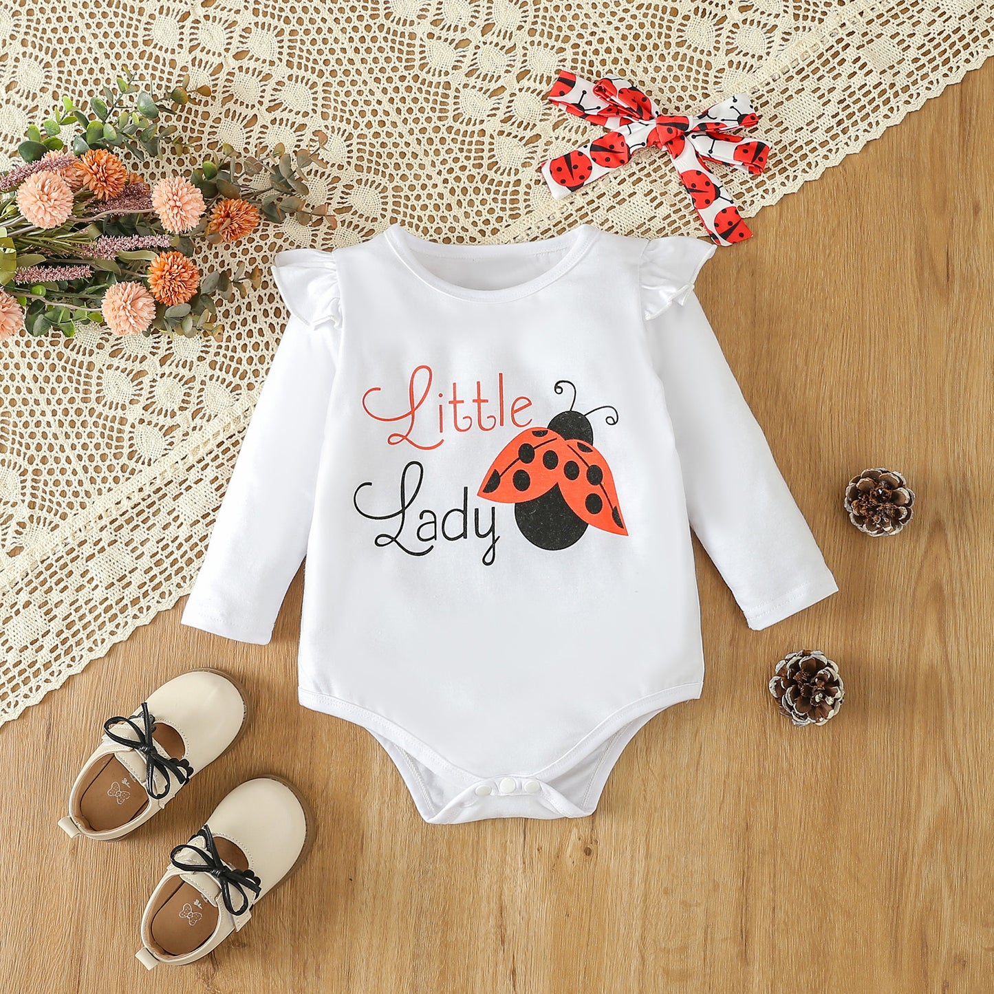 Infant Toddler Long Sleeve Bowknot Two-piece Set