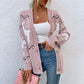 Knit Single-breasted Christmas Fawn Cardigan Sweater Women