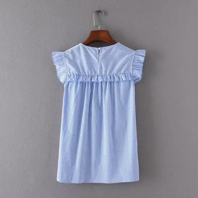 Splicing sleeveless pullover shirt