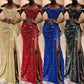 Robe de soirée asymétrique 