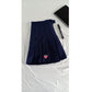 High waist A-line skirt