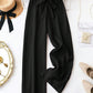 Women's Casual Solid Color Straight Wide-Leg Pants With Belt