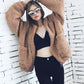 BF Wind Long Sleeve Pocket Casual Loose Plush Jacket