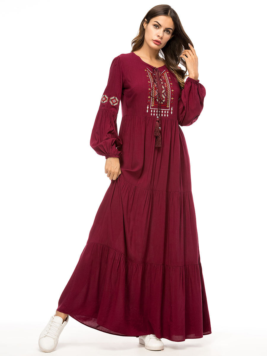 Robe simple brodée