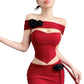 Fashion Flower Slim Fishbone Top