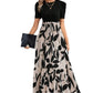 Womens SpringSummer Bestseller Floral Print Crew Neck Dress