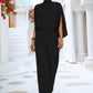 Women's Clothing Stand Collar Jumpsuit With Loose Split Long Sleeves
