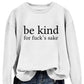 All-matching Women's Letter Simplicity Top