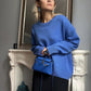 Solid Color Round Neck Sweater Women's Top