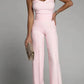 Women's Slim-fit Tube Top Straight Jumpsuit