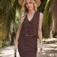 V-neck Casual Loose Vest Knitting Suit Women