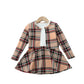 Robe manteau à carreaux deux pièces