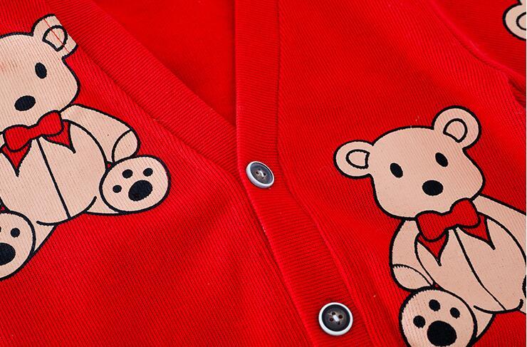 Costume garçon simple et tendance à imprimé ours