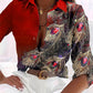 Jewel Feather 3D Digital Printing Long Sleeve Shirt