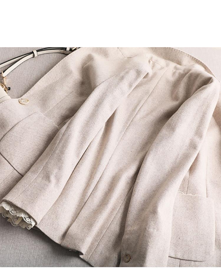 New Autumn Slim-fit Waist-cut One-button Suit