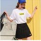 High waist A-line skirt