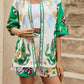 Women's Printed Fashion Pajamas Home Wear Casual Suit