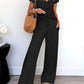 Casual Hollow-out Two-piece Set For Women