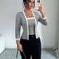 Cardigan Jacket And Vest Two-piece Set Tops