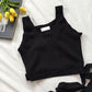 Solid color lace knitted camisole