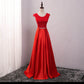 Robe de soirée longue en mousseline