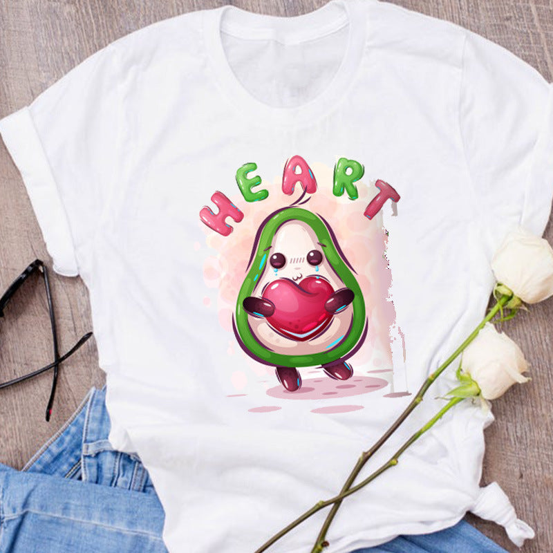 T-shirt à manches courtes pour hommes et femmes, imprimé créatif et tendance, ample, pour l'été