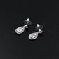Europe and America popular sets of chain drops sparkling, luxury zircon necklace, Earrings 2 sets of beautiful bridal suite