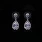 Europe and America popular sets of chain drops sparkling, luxury zircon necklace, Earrings 2 sets of beautiful bridal suite