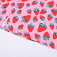 World Bank Cherry Print High Waist Hips Girls Slit Short Skirts