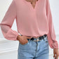 Loose Pullover Chiffon Temperament Commuter Solid Color Long-sleeved Bottoming Shirt