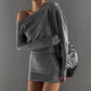 Robe sexy à épaules dénudées et taille ajustée aux hanches