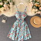 Robe fleurie de vacances pour femme