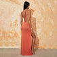 Solid Color Knitted Beach Bikini Swimsuit Blouse Dress