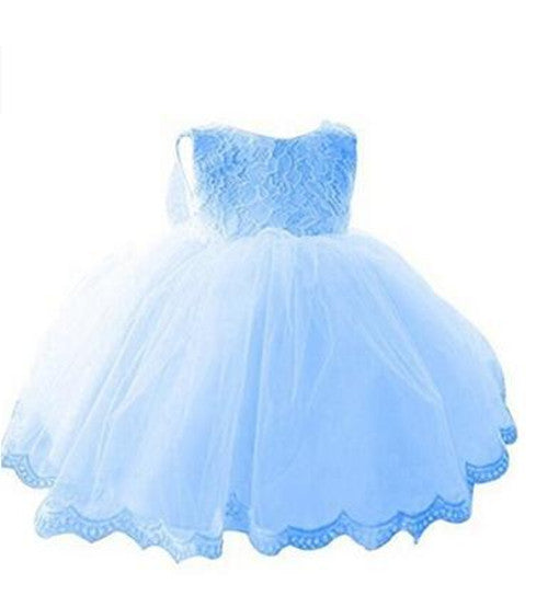 La nouvelle robe à nœud pour bébé Âge 0-2 ans bébé pleine lune enfant jupe en gaze