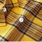 Chemise à carreaux mi-longue ample à manches longues pour femme