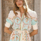 Spring Summer Resort Style Printed Short Fashion Dress