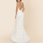 V-neck Brace Large Trailing Wedding Dress