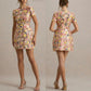 New Spring Summer Short-Sleeve Sequin Crew-Neck Dress For Europe And The US