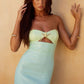 Sequined Printed Chest-wrapped Dress Women's Clothing