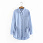 Waist Long-sleeved Shirts Are Stylish And Slim All-match