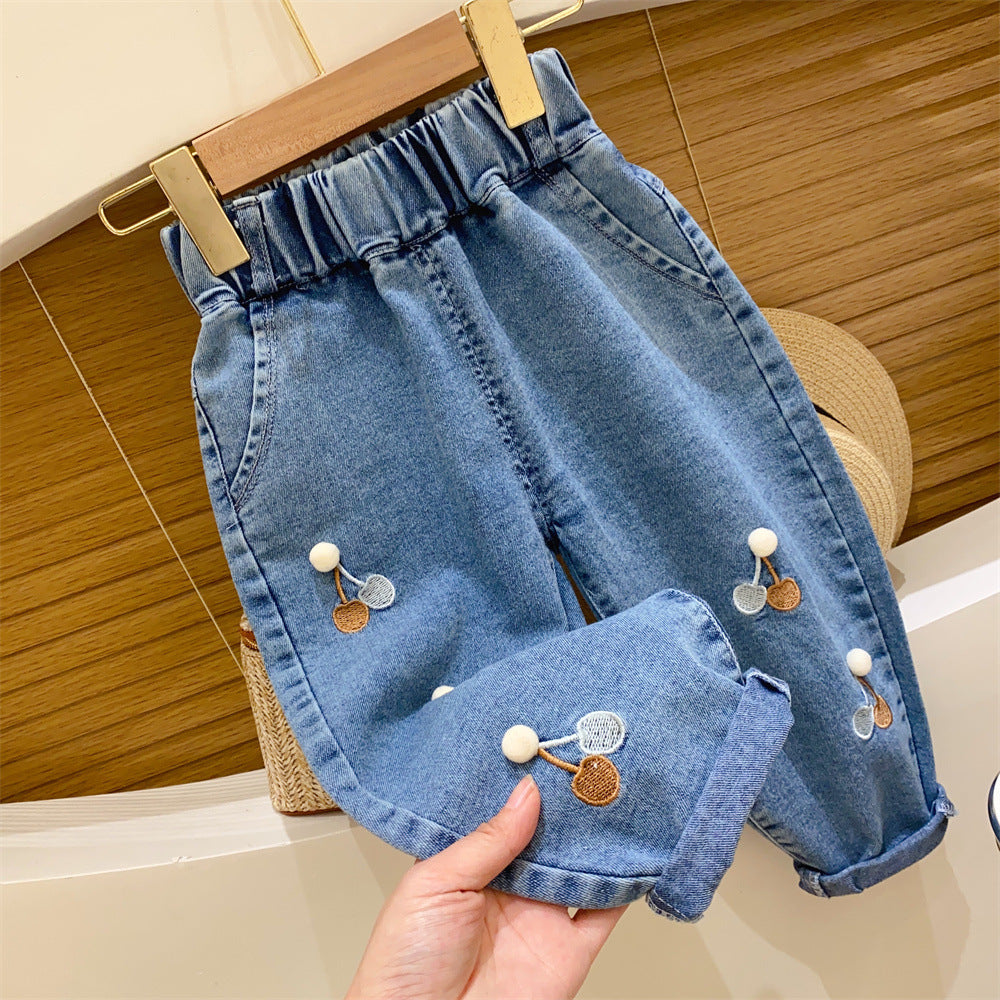 Girls Harem Jeans Children Korean Style