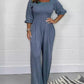 Women's Comfortable Elastic Waist Jumpsuit