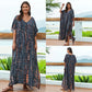 Rayon Tie-dyed Beach Long Dress Sun Protection Shirt