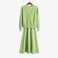 Mid-length Knitted Dress Suit Cardigan Woolen Skirt Two-piece Set