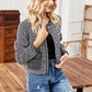 Women's long-sleeved loose little fragrant short coat